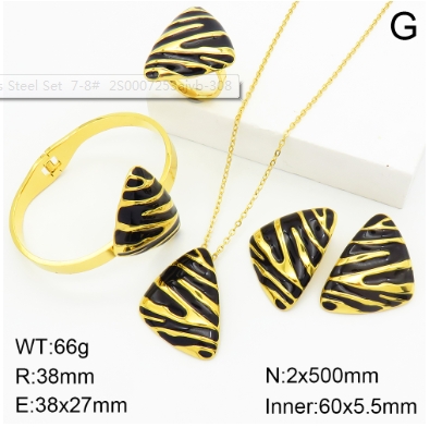 Stainless steel jewelry Necklace Earrings Ring bracelet set Wholesale