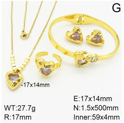 Stainless steel jewelry Necklace Earrings Ring bracelet set Wholesale