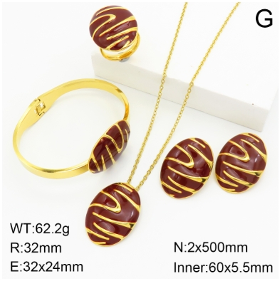 Stainless steel jewelry Necklace Earrings Ring bracelet set Wholesale
