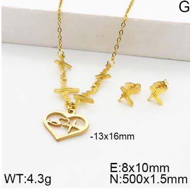 Stainless steel jewelry Necklace Earrings set Wholesale