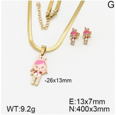 Stainless steel jewelry Necklace Earrings set Wholesale