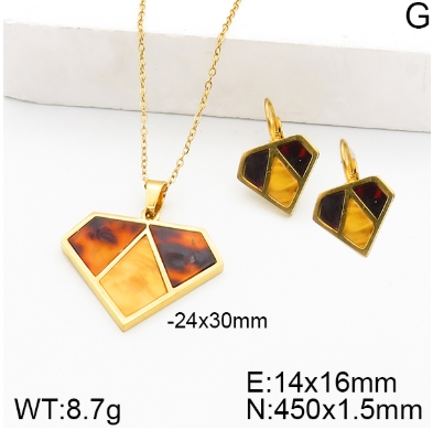 Stainless steel jewelry Necklace Earrings set Wholesale