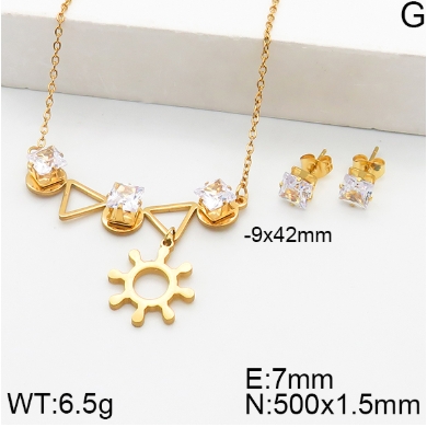 Stainless steel jewelry Necklace Earrings set Wholesale