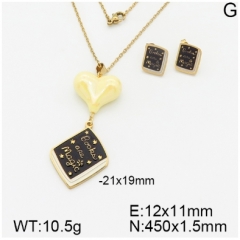Stainless steel jewelry Necklace Earrings set Wholesale
