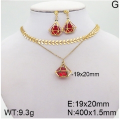 Stainless steel jewelry Necklace Earrings set Wholesale