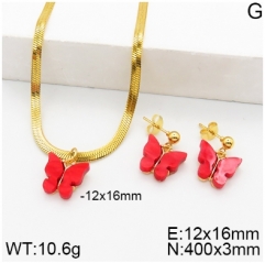 Stainless steel jewelry Necklace Earrings set Wholesale