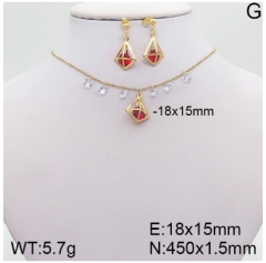 Stainless steel jewelry Necklace Earrings set Wholesale