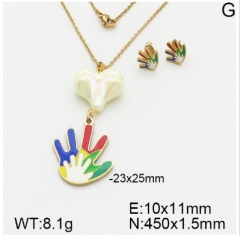 Stainless steel jewelry Necklace Earrings set Wholesale