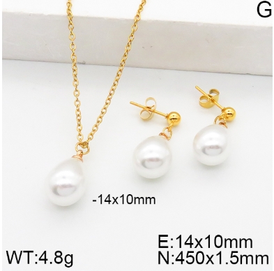 Stainless steel jewelry Necklace Earrings set Wholesale