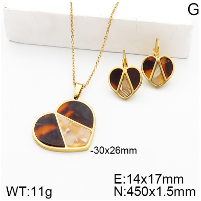 Stainless steel jewelry Necklace Earrings set Wholesale