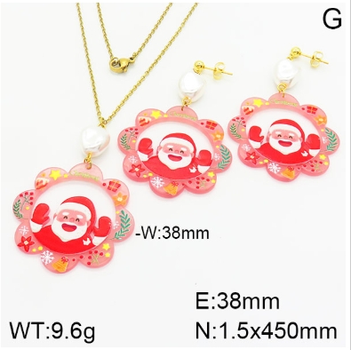 Stainless steel jewelry Necklace Earrings set Wholesale