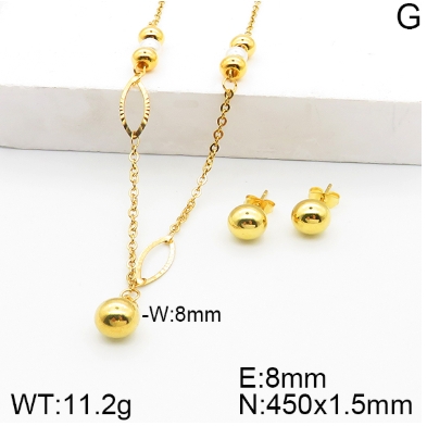 Stainless steel jewelry Necklace Earrings set Wholesale