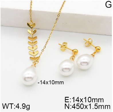 Stainless steel jewelry Necklace Earrings set Wholesale