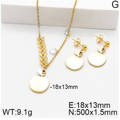 Stainless steel jewelry Necklace Earrings set Wholesale