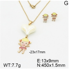 Stainless steel jewelry Necklace Earrings set Wholesale