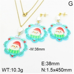 Stainless steel jewelry Necklace Earrings set Wholesale