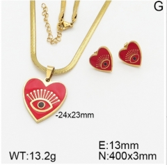 Stainless steel jewelry Necklace Earrings set Wholesale