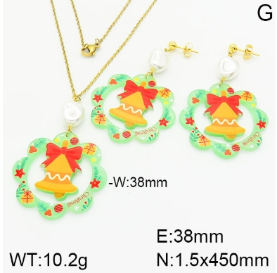 Stainless steel jewelry Necklace Earrings set Wholesale