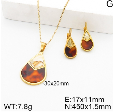 Stainless steel jewelry Necklace Earrings set Wholesale