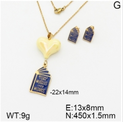 Stainless steel jewelry Necklace Earrings set Wholesale