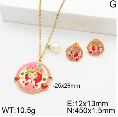 Stainless steel jewelry Necklace Earrings set Wholesale