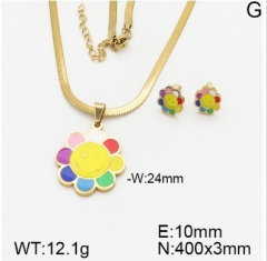 Stainless steel jewelry Necklace Earrings set Wholesale