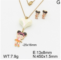 Stainless steel jewelry Necklace Earrings set Wholesale