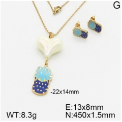Stainless steel jewelry Necklace Earrings set Wholesale