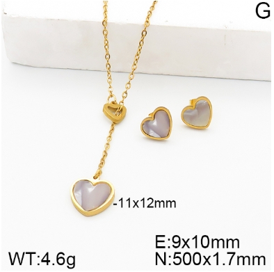 Stainless steel jewelry Necklace Earrings set Wholesale