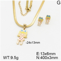 Stainless steel jewelry Necklace Earrings set Wholesale