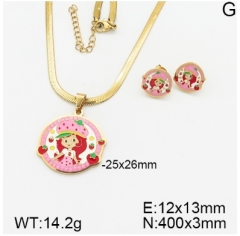 Stainless steel jewelry Necklace Earrings set Wholesale