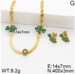 Stainless steel jewelry Necklace Earrings set Wholesale