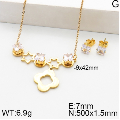 Stainless steel jewelry Necklace Earrings set Wholesale