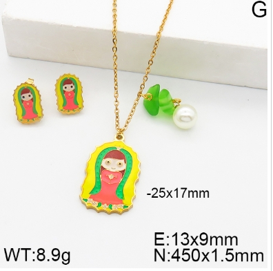 Stainless steel jewelry Necklace Earrings set Wholesale