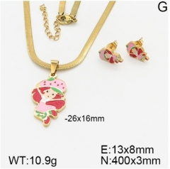 Stainless steel jewelry Necklace Earrings set Wholesale