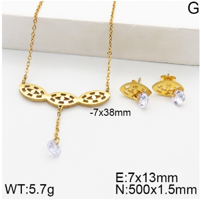 Stainless steel jewelry Necklace Earrings set Wholesale