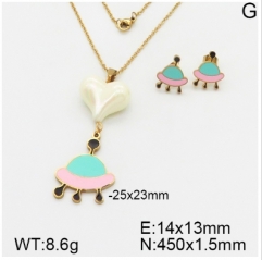Stainless steel jewelry Necklace Earrings set Wholesale