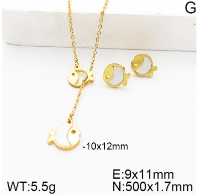 Stainless steel jewelry Necklace Earrings set Wholesale