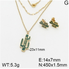 Stainless steel jewelry Necklace Earrings set Wholesale