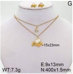 Stainless steel jewelry Necklace Earrings set Wholesale