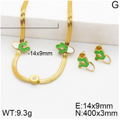 Stainless steel jewelry Necklace Earrings set Wholesale
