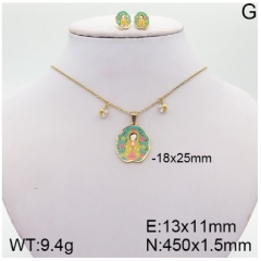 Stainless steel jewelry Necklace Earrings set Wholesale
