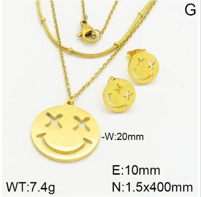 Stainless steel jewelry Necklace Earrings set Wholesale