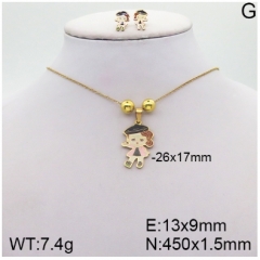 Stainless steel jewelry Necklace Earrings set Wholesale