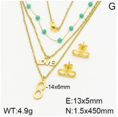 Stainless steel jewelry Necklace Earrings set Wholesale