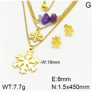Stainless steel jewelry Necklace Earrings set Wholesale