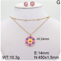 Stainless steel jewelry Necklace Earrings set Wholesale