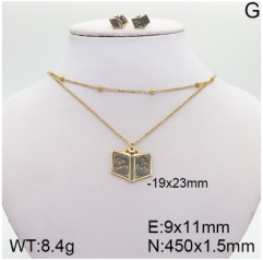 Stainless steel jewelry Necklace Earrings set Wholesale