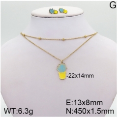 Stainless steel jewelry Necklace Earrings set Wholesale