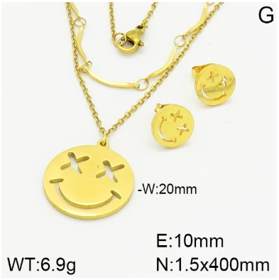 Stainless steel jewelry Necklace Earrings set Wholesale